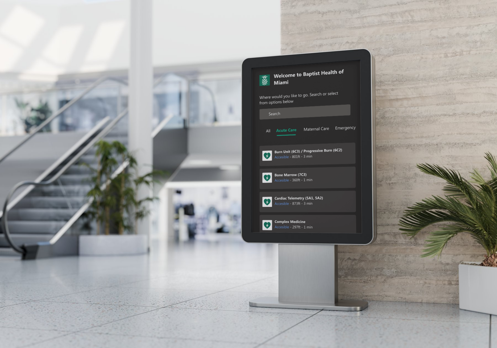 RouteMe Touch kiosk